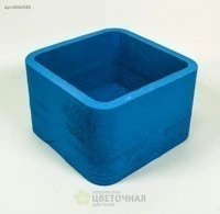 Пенобокс для цветов - квадратный 16*15*10см., Россия