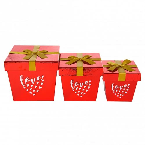 Коробка "Love" 3в1, 19*15.5*17.5см